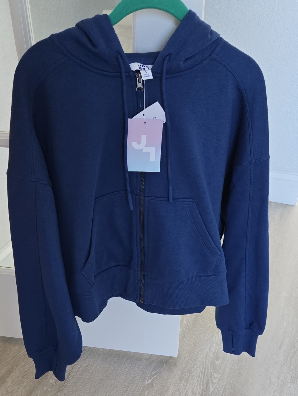 NWT JoyLab Navy Full-Zip Hoodie